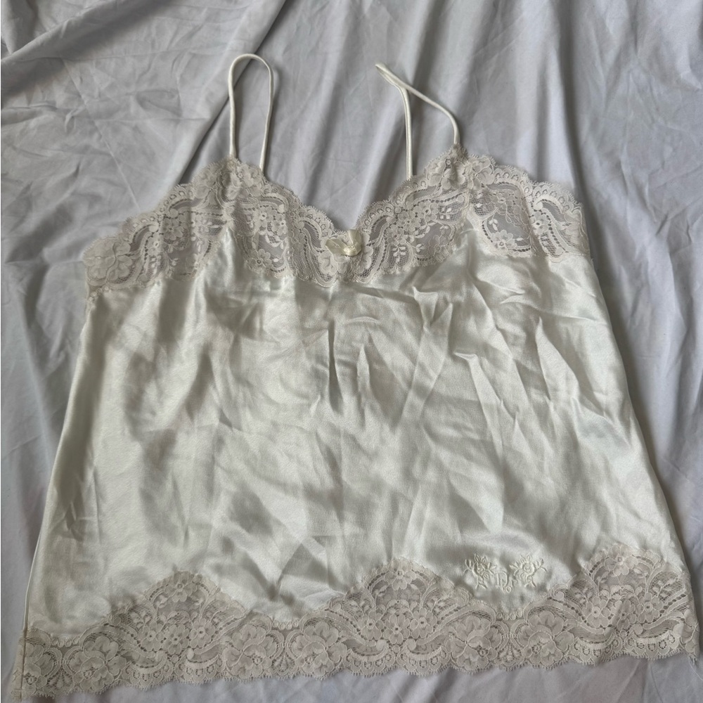 Dior White Lace Camisole
